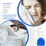 Piullzze uso nocturno colocando el protector para dientes, ajuste preciso