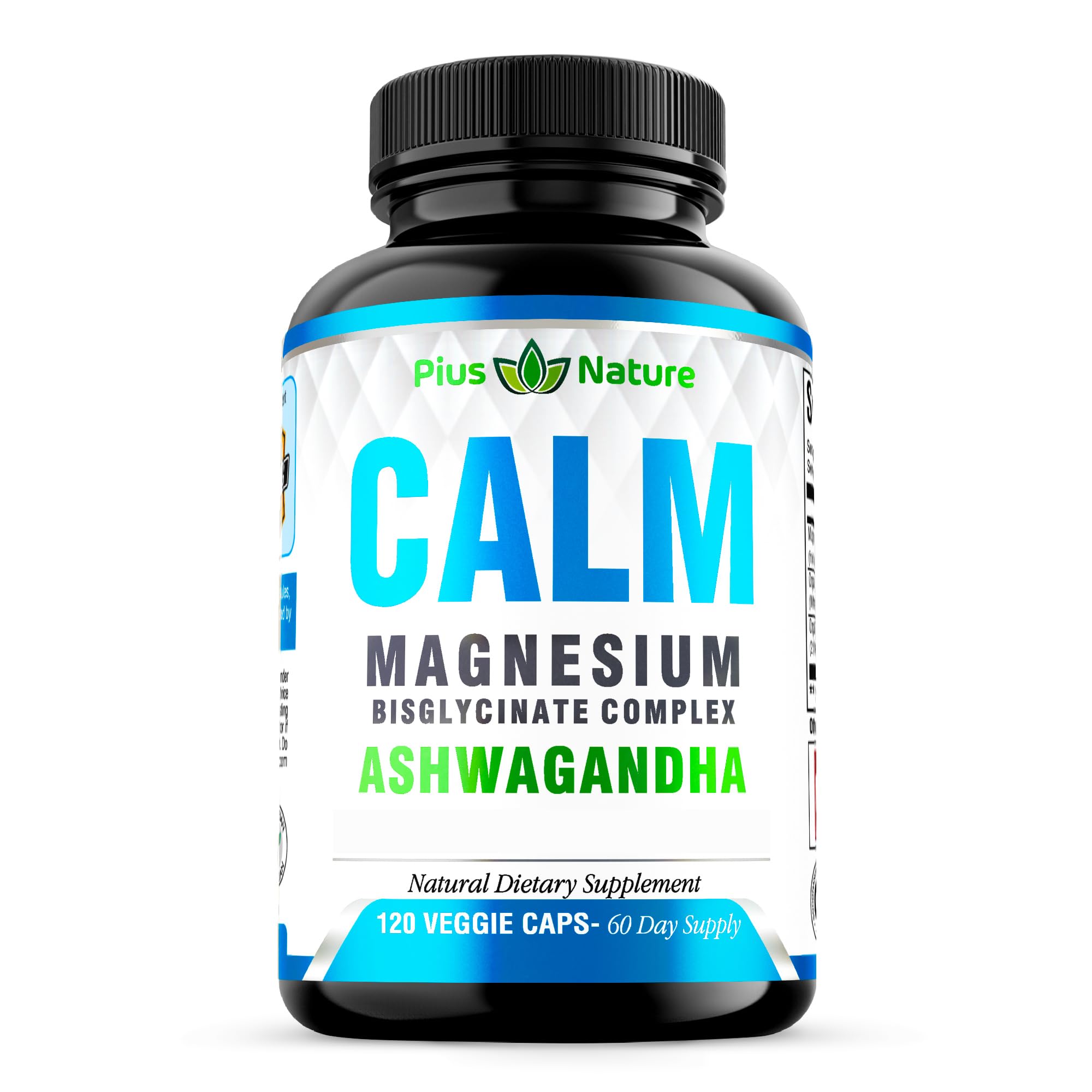 PIUS NATURE Calm botella de cápsulas para bienestar diario