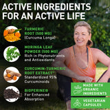 PIUS NATURE Moringa oleifera, rica en aminoácidos y vitaminas para vitalidad diaria