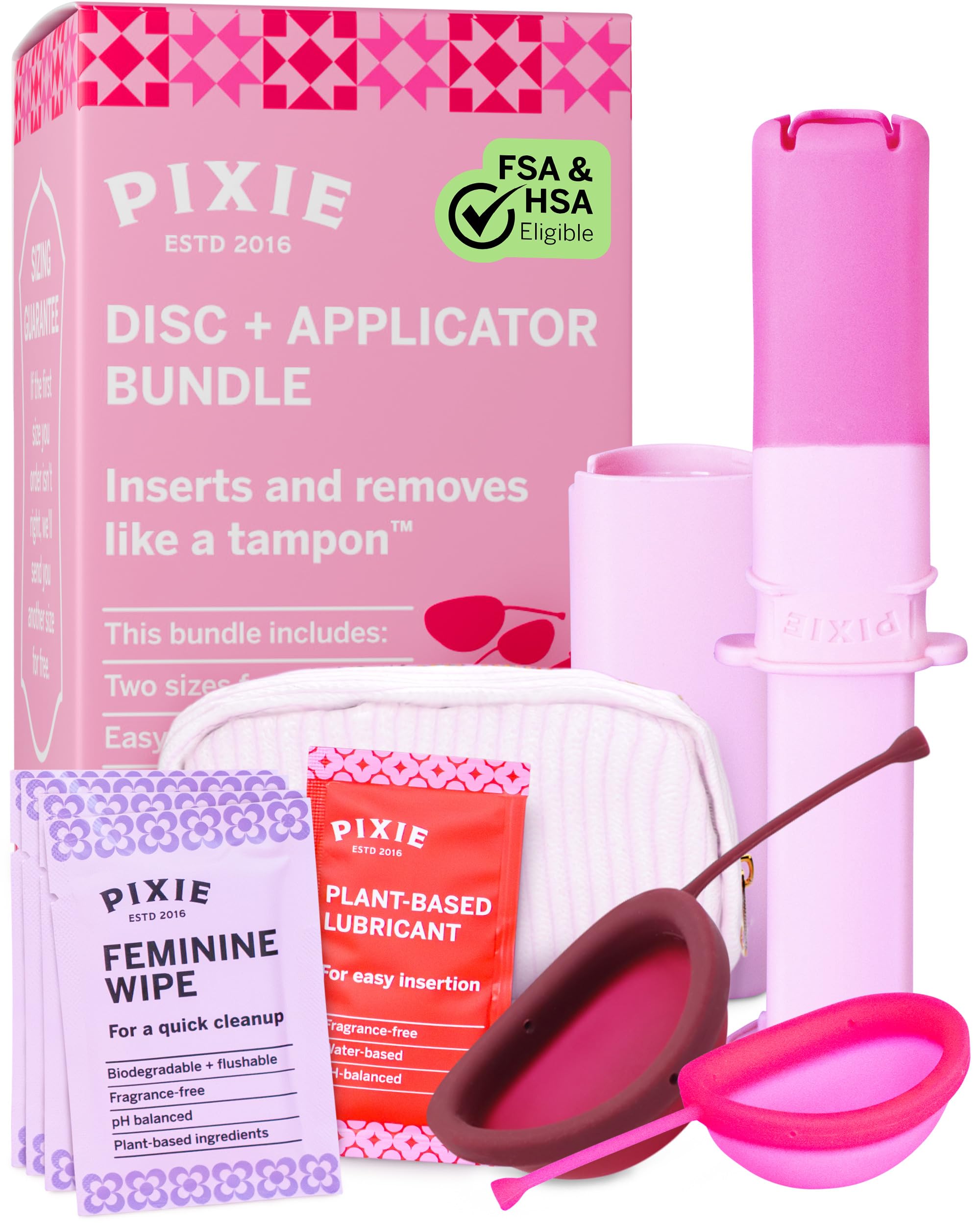 Pixie Cup disco grande: inserción suave para principiantes.