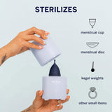 Pixie Cup esterilizador por vapor para disco, desinfección eficiente en minutos.