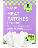 Pixie Cup parche de calor para región inferior, alivio suave y duradero.
