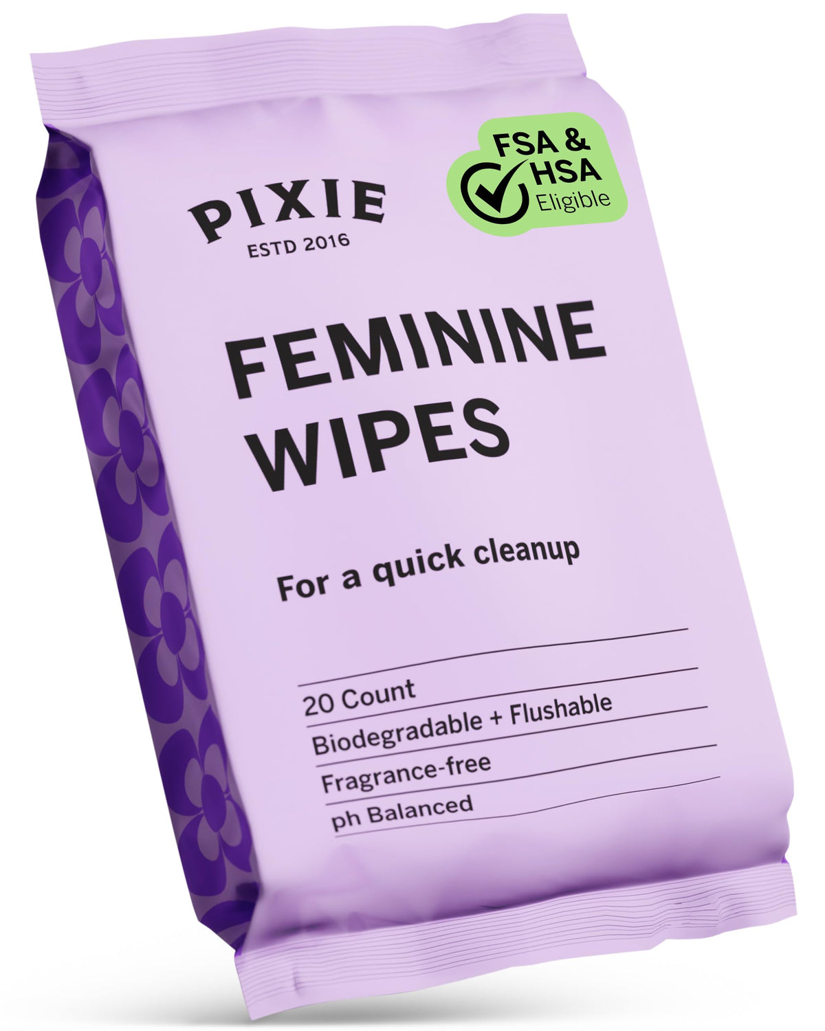Pixie Cup: toallitas femeninas para limpieza rápida y suave, uso práctico.