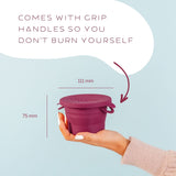 Pixie Cup Camping: esterilización fácil en exteriores.