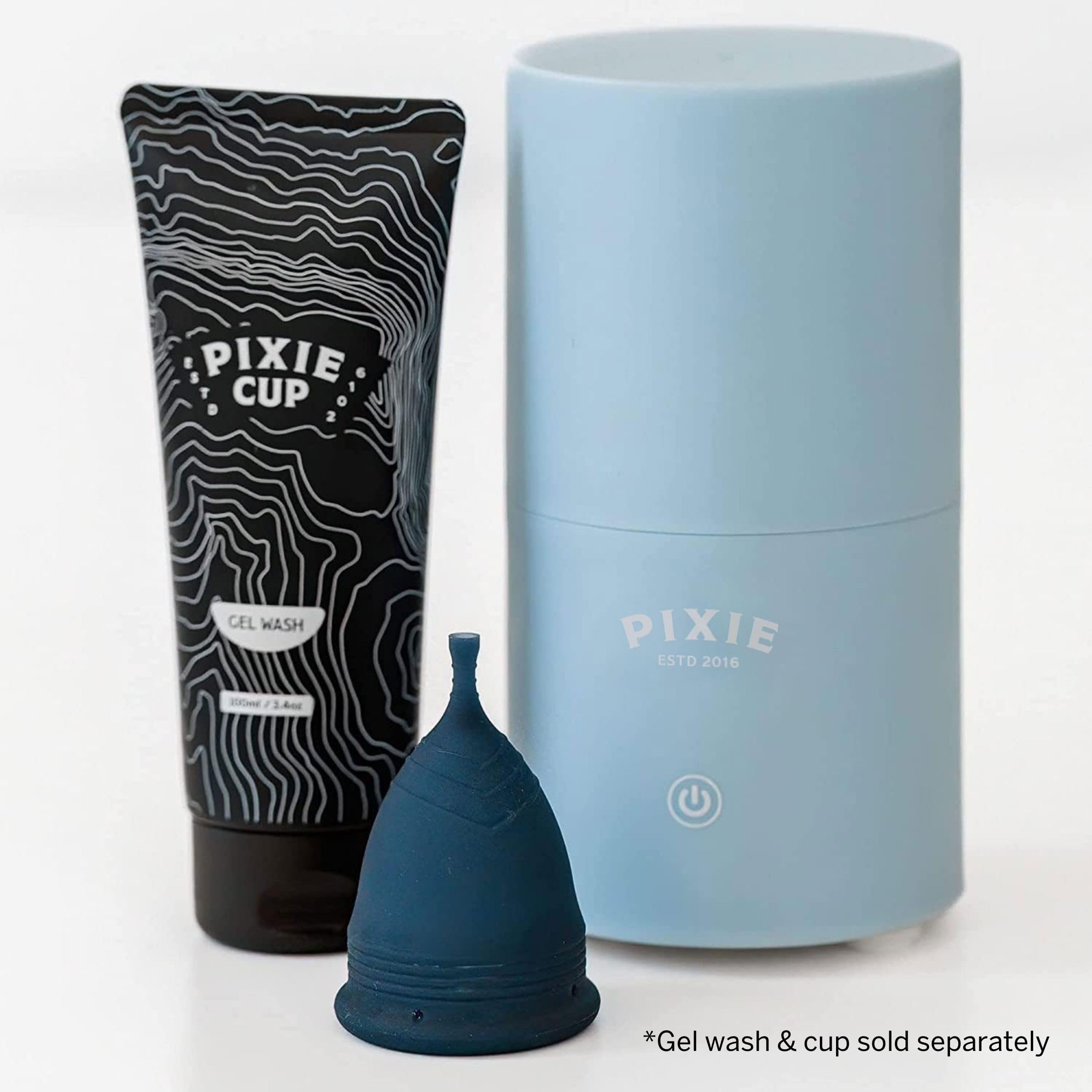 Pixie Cup uso diario, solución discreta para la higiene de copas.