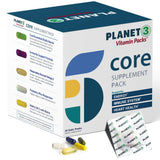 Planet 3 paquetes diarios para hombre, apoyo energético y rutina ordenada.