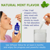 Planet Power SiPower Silica, sabor-menta-natural agradable al tomar.