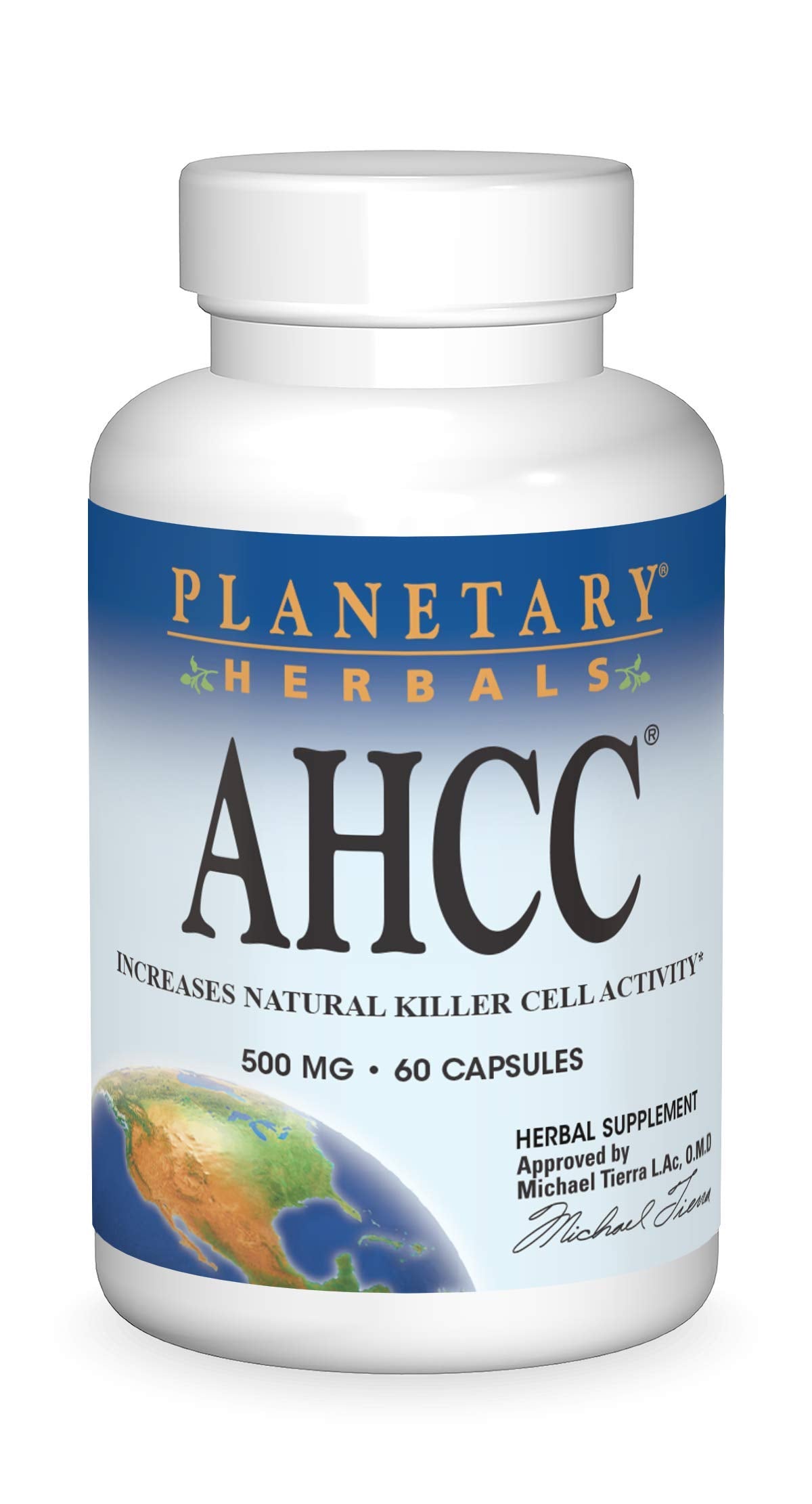 Planetary Herbal AHCC 500 mg cápsulas: apoyo diario al sistema inmune.