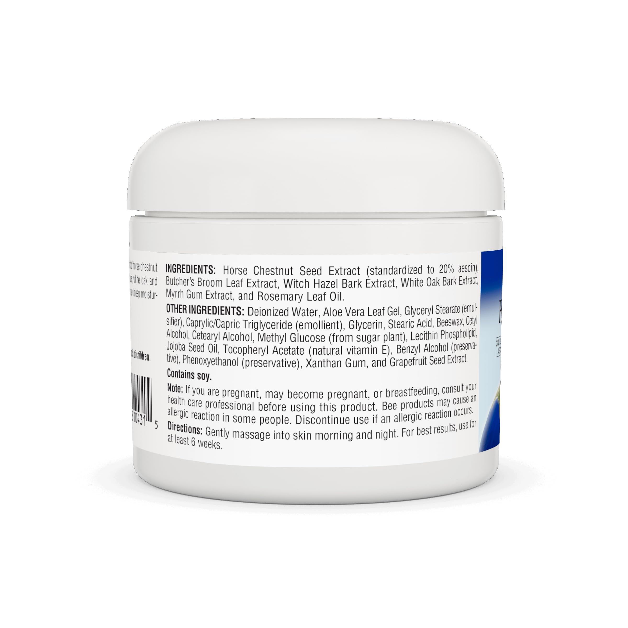 Textura suave de la crema castano Planetary Herbals para masajes.