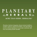 Planetary Herbals Espectro Completo Andrographis 400 mg, caja en mesa, opción conveniente para viaje.