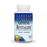 Planetary Herbals Ginseng Revitalizer, botella visible para energía sostenida.