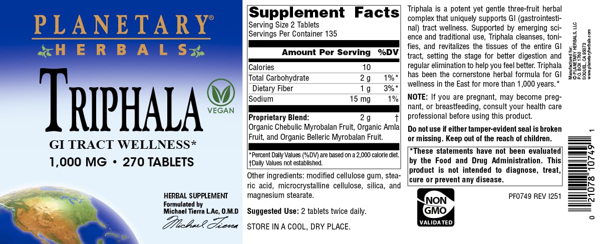 Planetary Herbals Triphala usándose en casa, fácil integración en la vida diaria