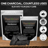 Plant Guru Carbón Activado para blanqueamiento dental suave en casa.