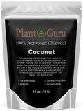 Plant Guru carbón activado polvo coco: polvo fino para blanqueamiento dental y mascarillas faciales.