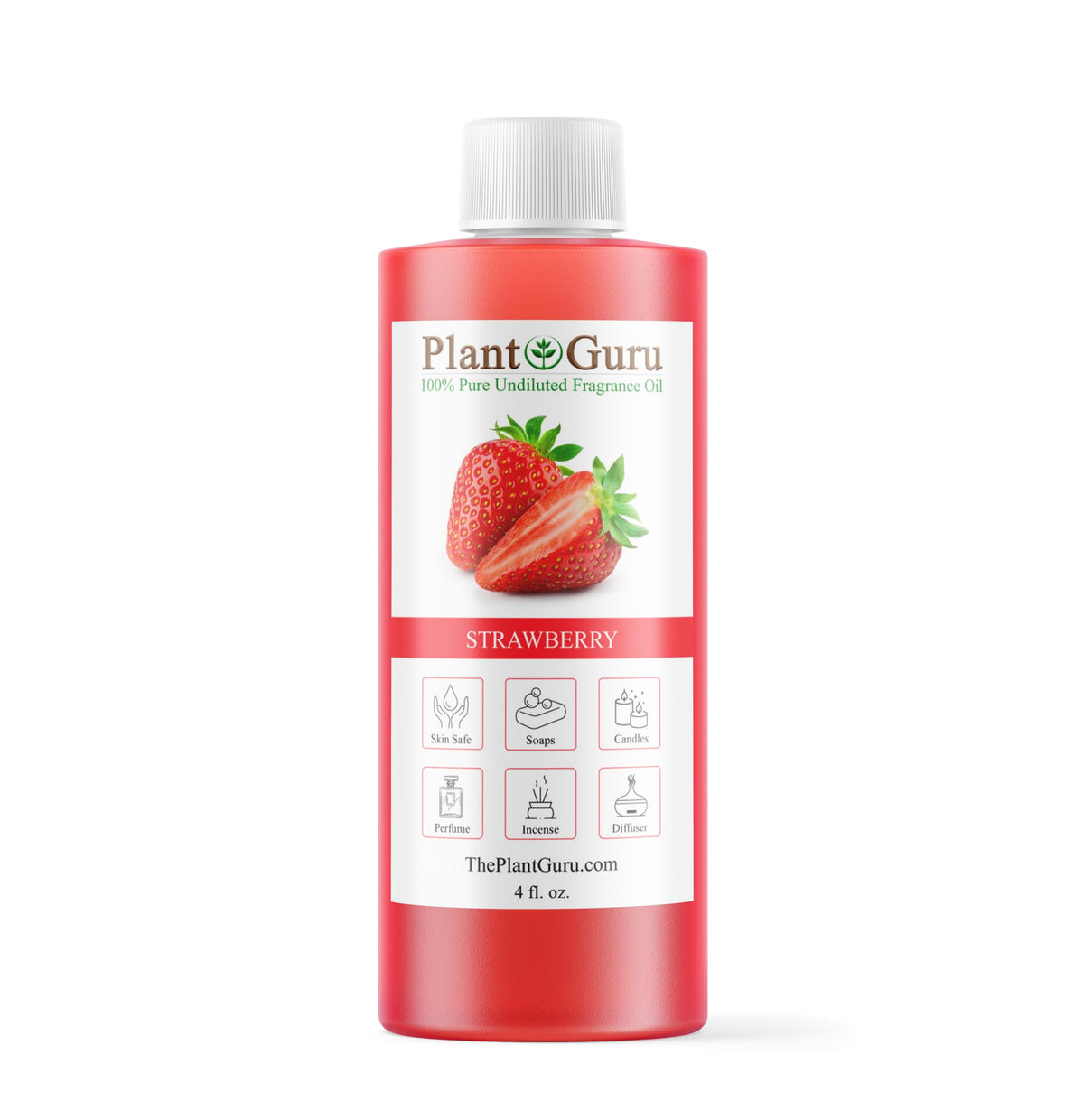 Plant Guru fragancia de fresa en botella de 4 oz para proyectos caseros