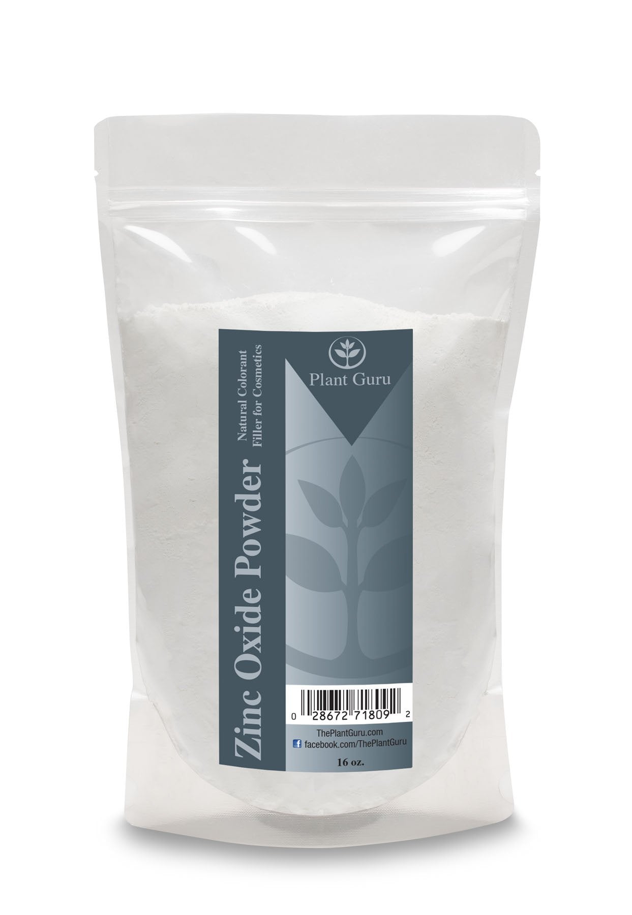 Plant Guru óxido de zinc polvo 1 libra, protector solar físico para cosméticos caseros.