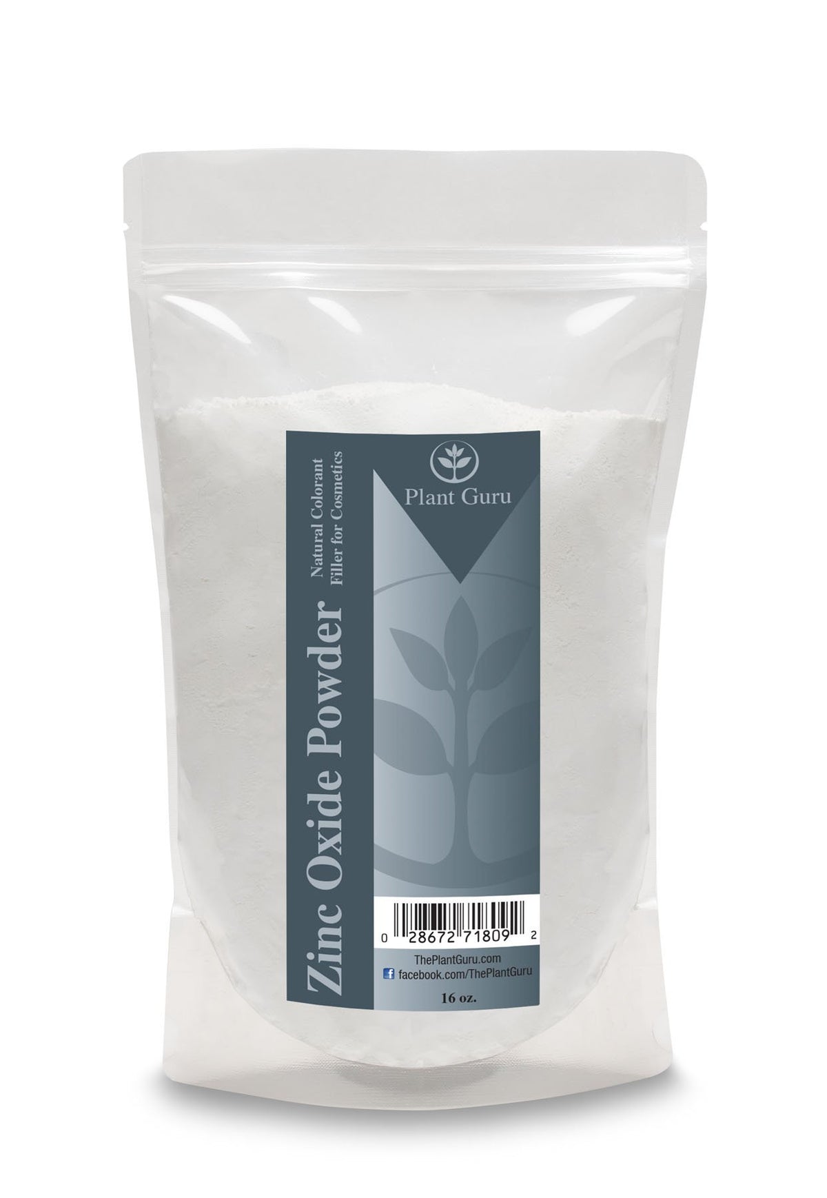 Plant Guru óxido de zinc polvo 1 libra, protector solar físico para cosméticos caseros.