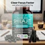PLANT.O NUTRITION cápsulas Shilajit color ámbar para absorción eficiente