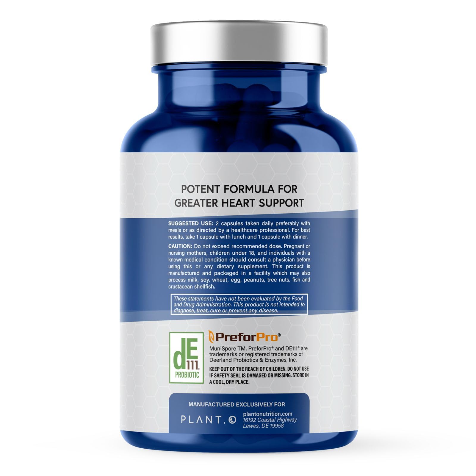 DE111 Bacillus subtilis en cápsulas PLANT.O NUTRITION para llegar al intestino.