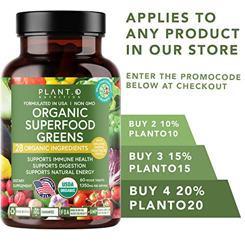 PLANT.O NUTRITION producido en EE. UU. con garantía GMP para calidad