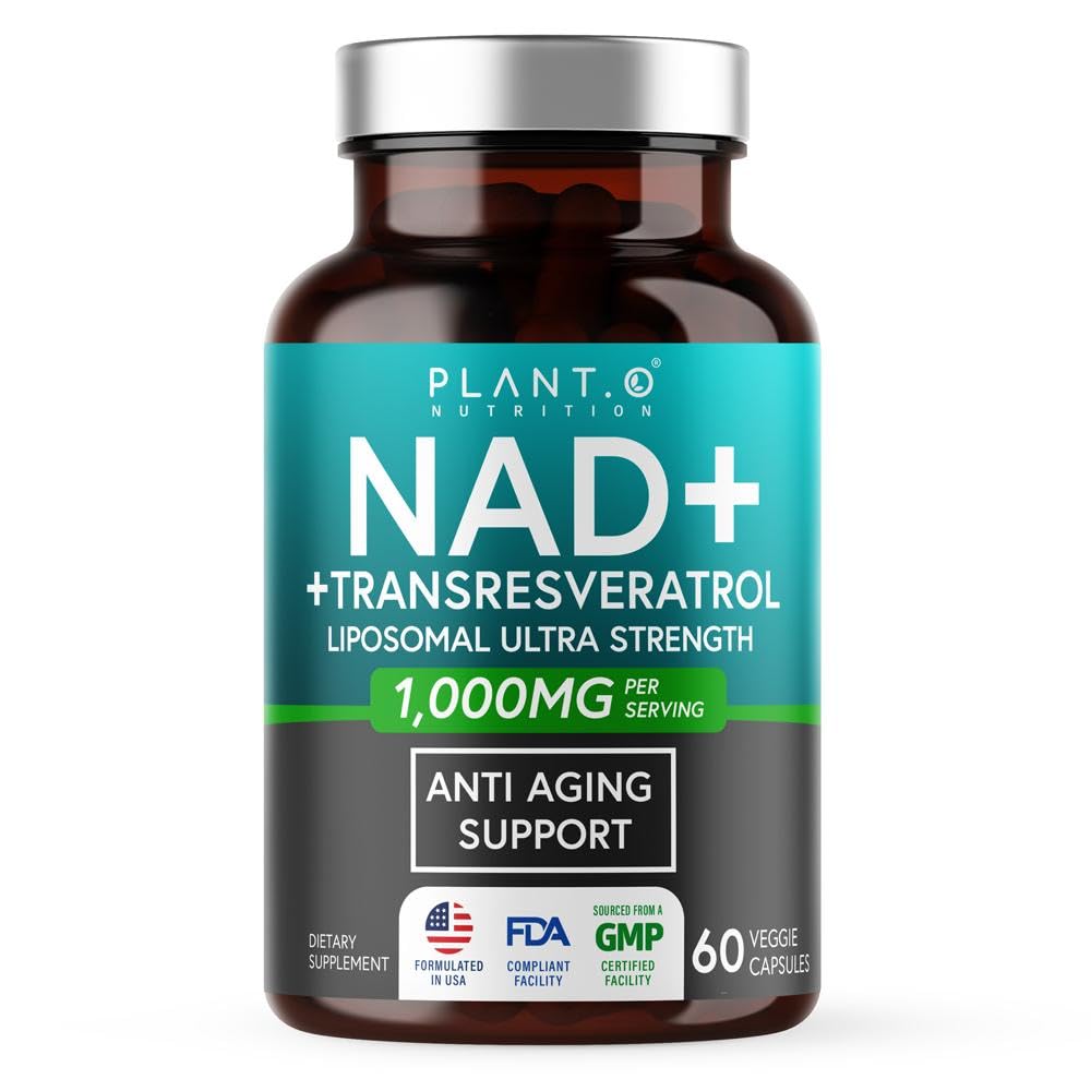 PLANT.O NUTRITION NAD+ resveratrol cápsulas: apoyo energético diario