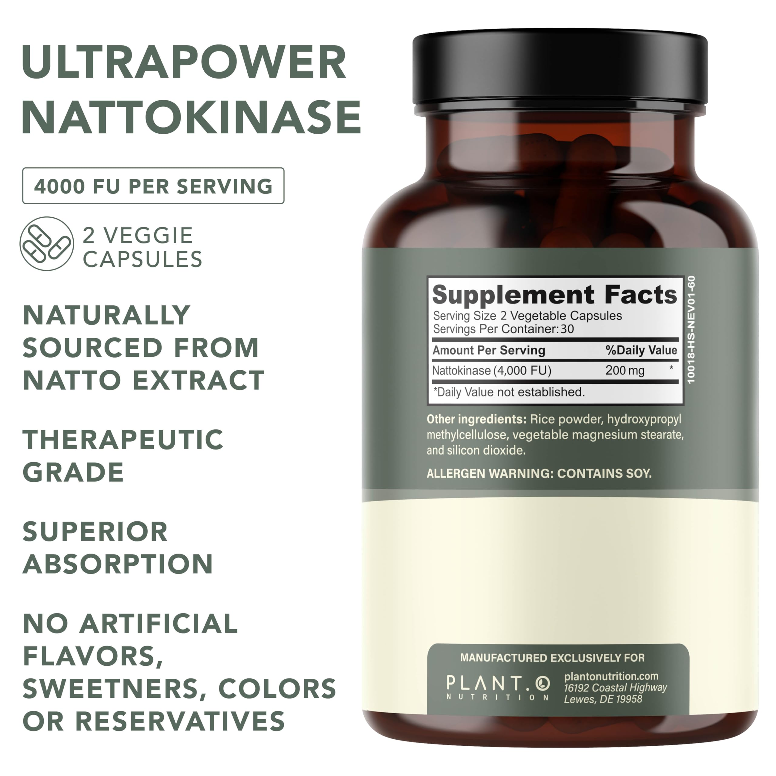 Nattokinasa de PLANT.O NUTRITION con alta absorción