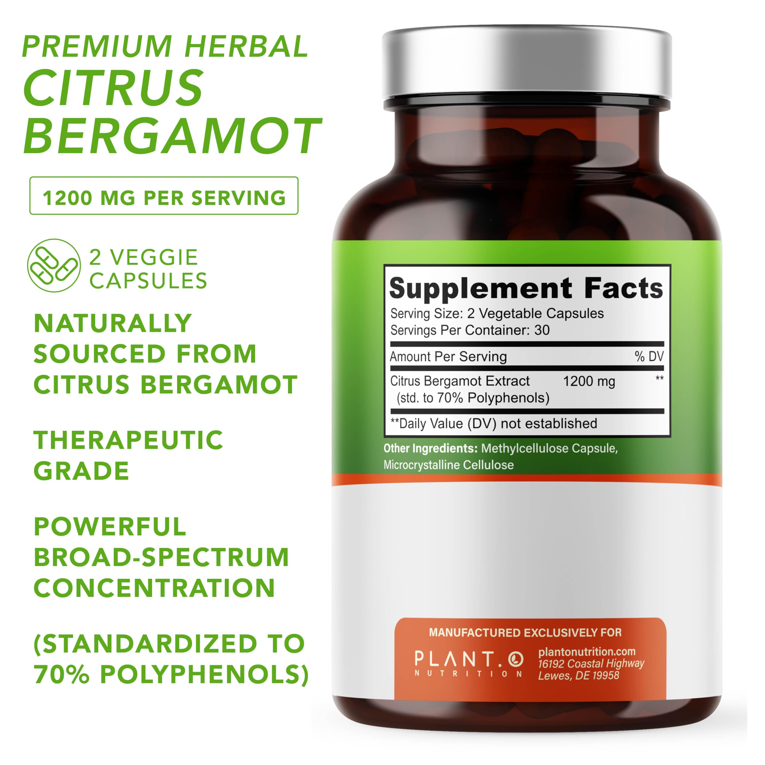 PLANT.O NUTRITION bergamota 70% polifenoles: posible enfoque para el perfil lipídico.