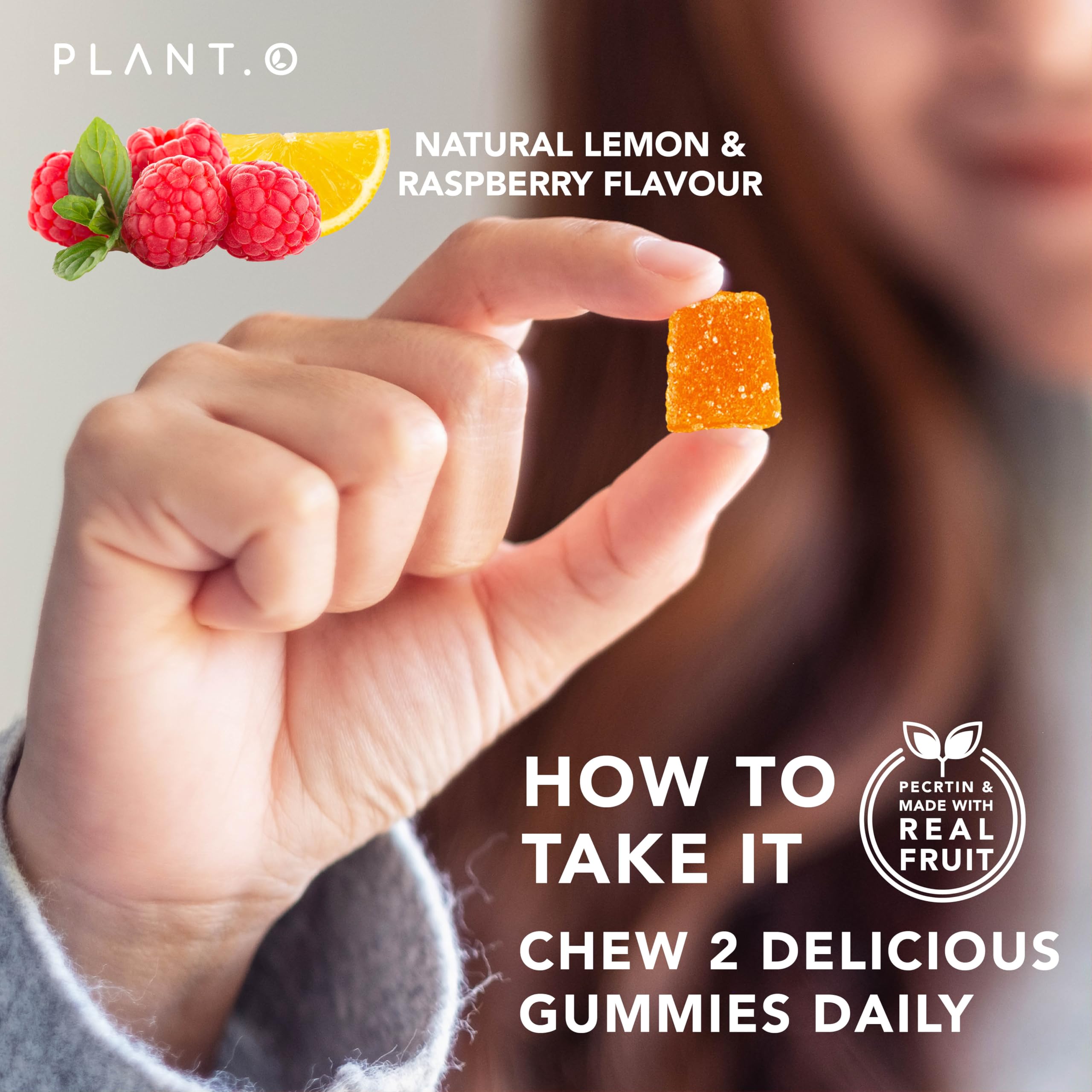 Gominolas sin jarabe de maíz de Plant.O Nutrition prenatales