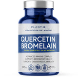 PLANT.O NUTRITION Quercetina con Bromelina en envase cápsulas para apoyo inmune diario