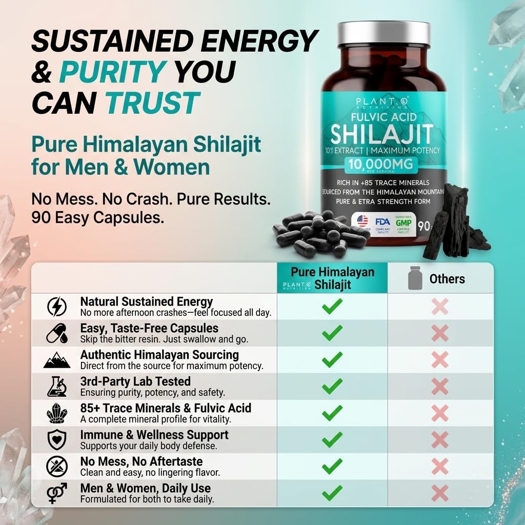 PLANT.O NUTRITION sello de calidad y pureza Shilajit Himalayo