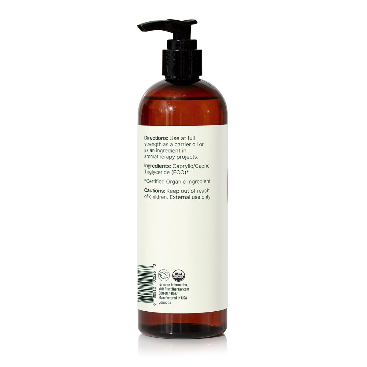 Plant Therapy Aceite Coco Fraccionado Orgánico para cuidado diario de piel y cabello.