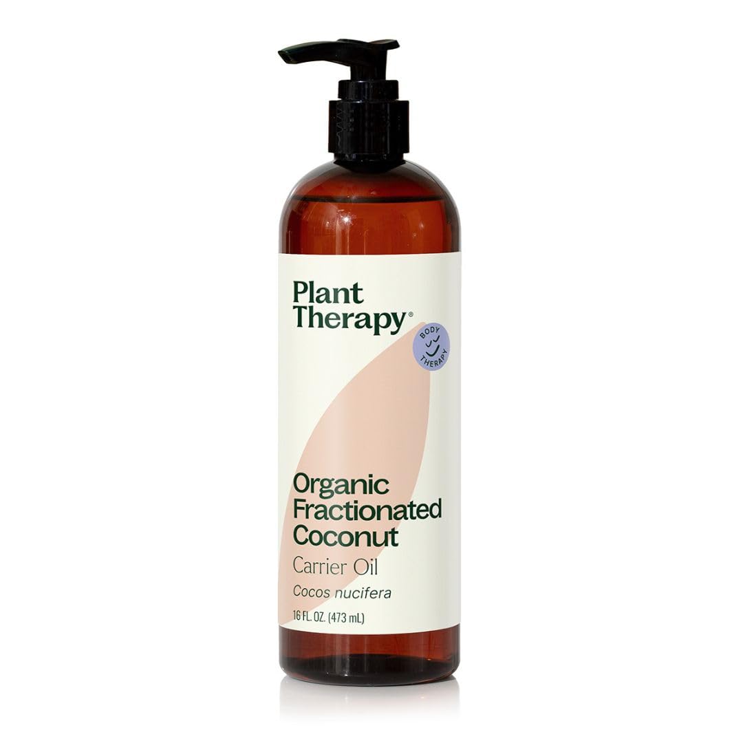 Plant Therapy Aceite Coco Fraccionado Orgánico para piel suave e hidratación rápida.