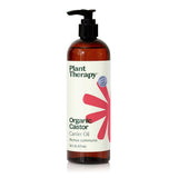 Plant Therapy Aceite de Ricino Orgánico Prensado en Frío 16oz hidratación para piel y cabello