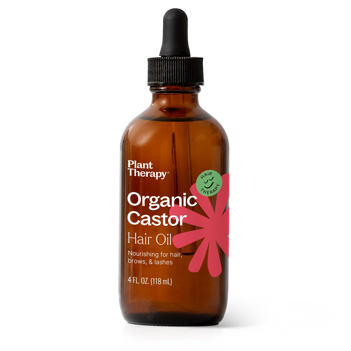 Plant Therapy Aceite de Ricino en botella para cabello y piel.