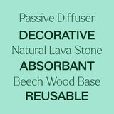Plant Therapy aplica aceites esenciales en la roca para fragancia suave