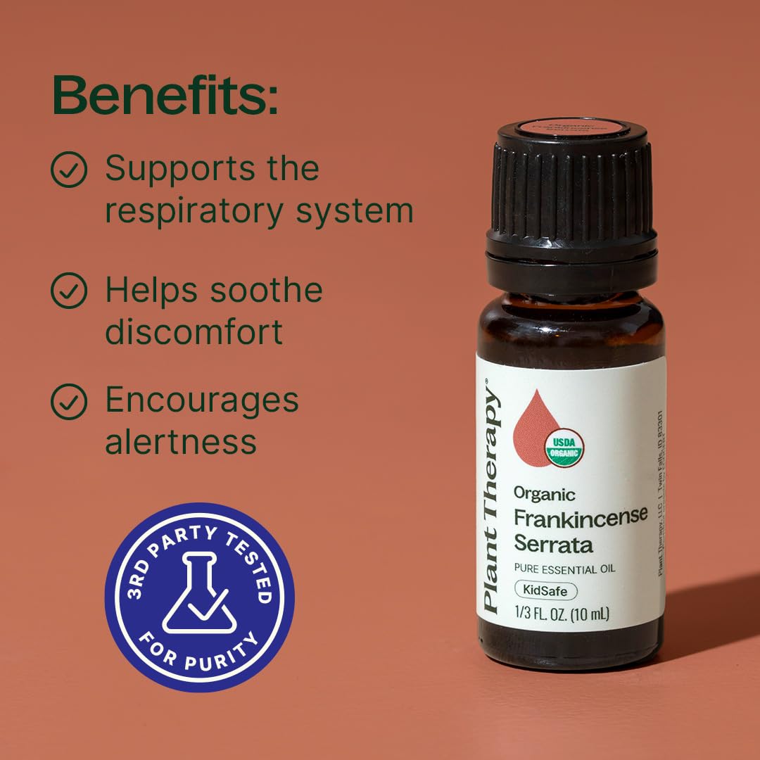 Plant Therapy aceite esencial incienso serrata, difusor suave para respiración clara
