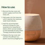 Plant Therapy Drift Linen: base de madera que añade estabilidad y calidez.