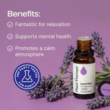 Aromas florales de lavanda difunden un ambiente tranquilo