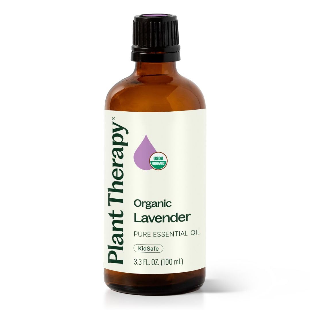 Plant Therapy Lavanda Orgánica: botella de 100 ml para aromaterapia suave.
