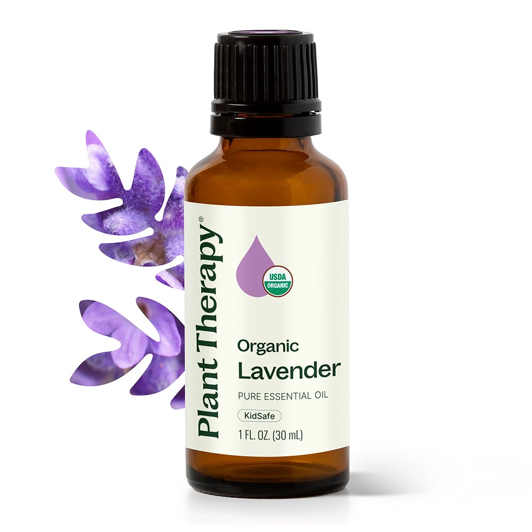 Plant Therapy Lavanda orgánica en botella de 30 ml para relajación.