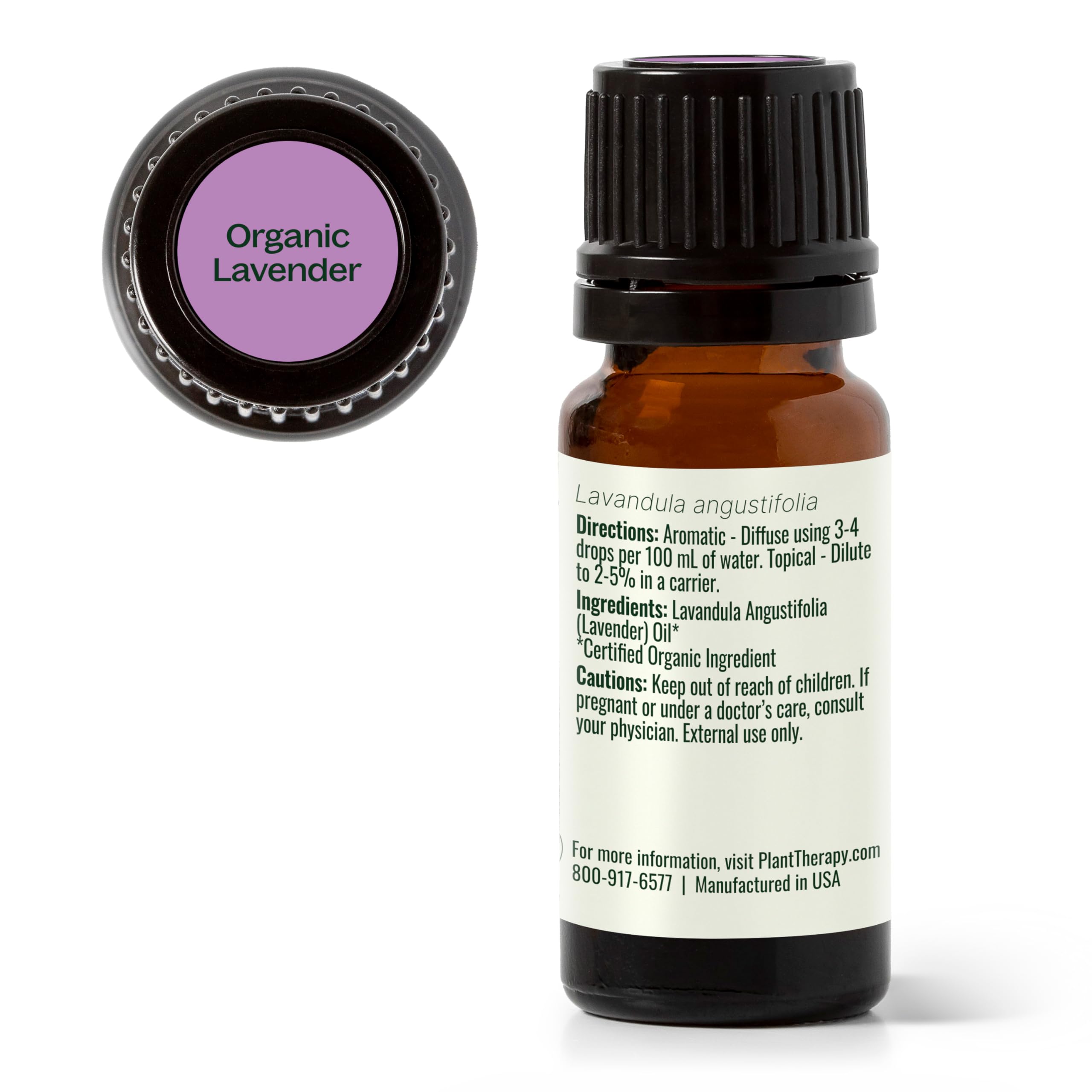 Certificado USDA: Plant Therapy lavanda orgánica 100% puro