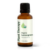 Plant Therapy Lemongrass frasco de aceite esencial para aromaterapia y bienestar.