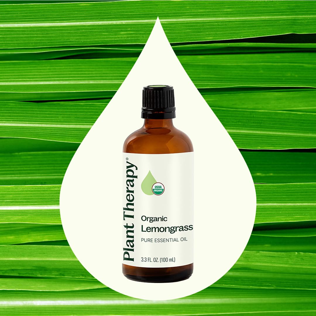 Plant Therapy Lemongrass: difusor en ambiente para aroma fresco que anima espacios.