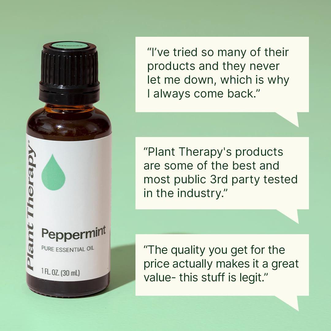Masaje relajante con Plant Therapy Menta para aliviar tensiones.