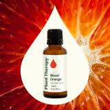 Plant Therapy Naranja Sanguina etiqueta con informe GC-MS