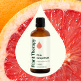 Plant Therapy Pomelo Rosa, difusor en acción creando aroma cítrico suave.