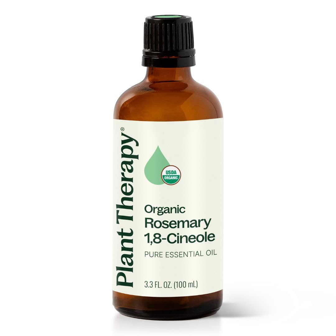 Plant Therapy Romero Orgánico, botella con goteo para ambientar espacios con aromas estimulantes