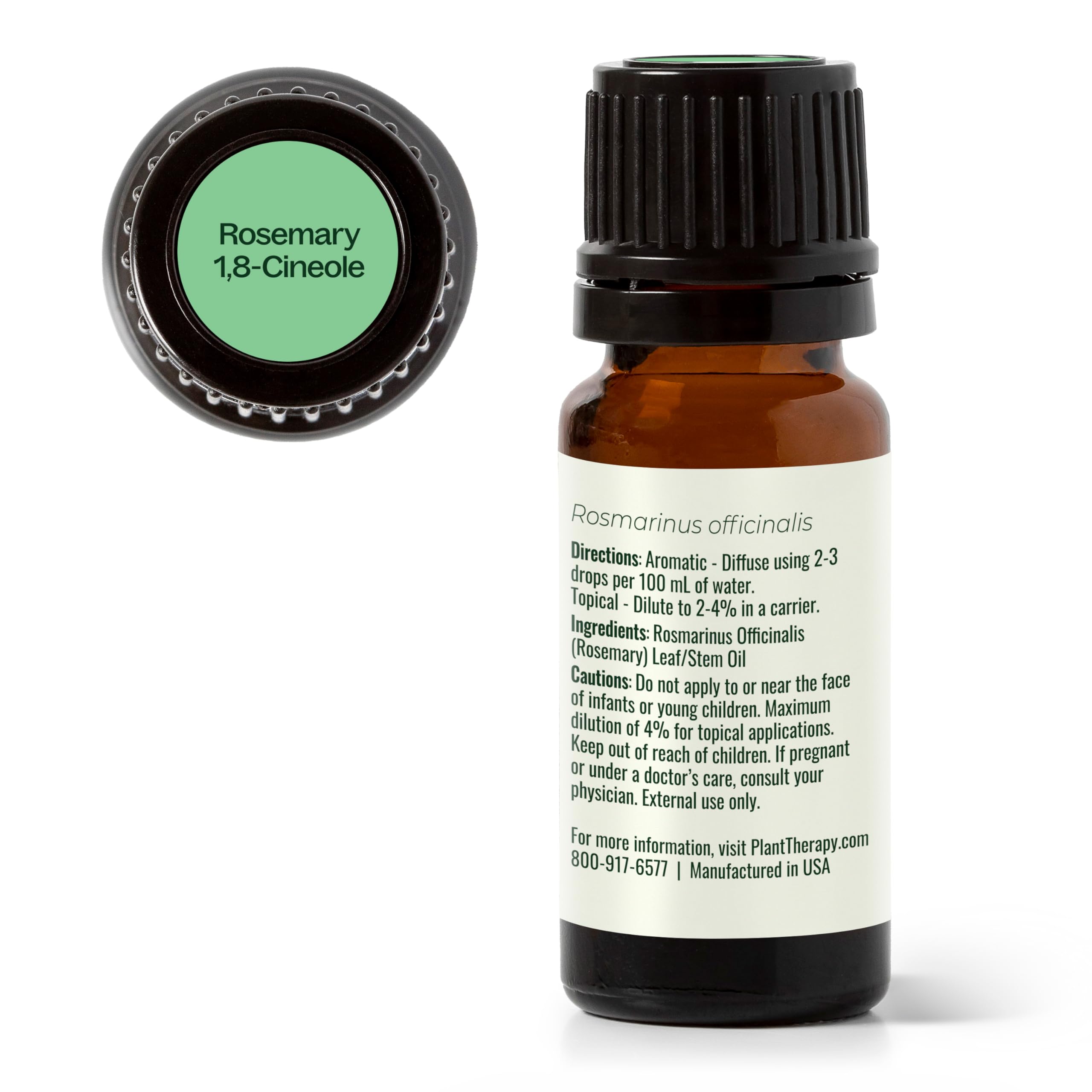 Plant Therapy Romero Salud Mental: apoyo al enfoque con aromaterapia suave.