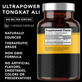 PLANT.O NUTRITION Tongkat Ali Ultrapower: etiqueta destaca dosis y calidad