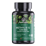 PlantFusion B12 Methyl 1000 mcg, pastilla sublingual para energía suave.
